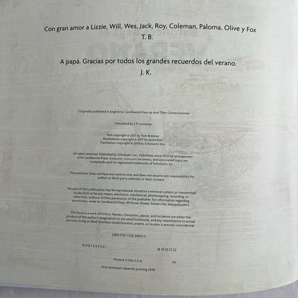 Set of 4 Childrens Story Books in Spanish Benny Entonces Llega el Verano - Picture 8 of 14